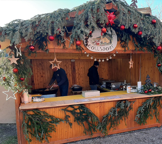 Hütte der Bürgervereinigung am Weihnachtsmarkt